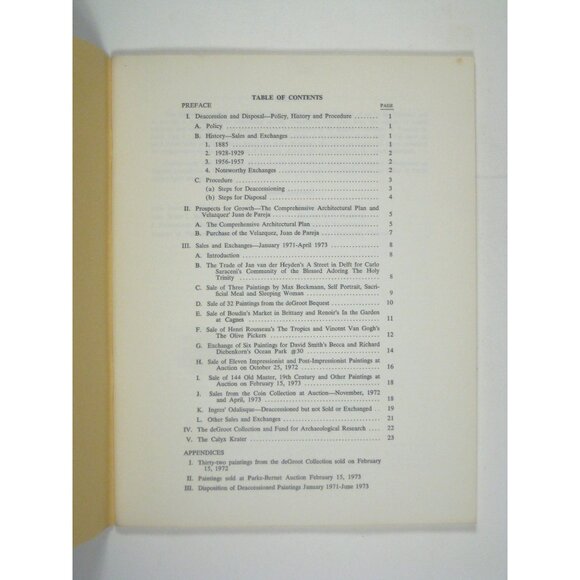 The Metropolitan Museum Of Art Report On Art Transactions 1971 to 1973 Paperback - Picture 2 of 8